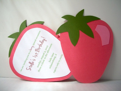 приглашение клубника